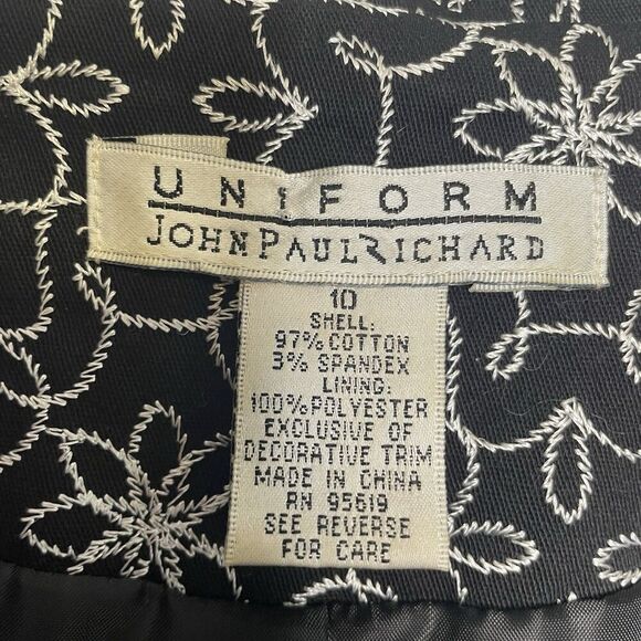 Uniform by John Paul Richard Cotton/Poly EmbroideredWhimsical Blazer  SZ 10 - Picture 16 of 16
